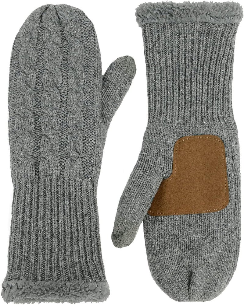Zando Winter Warm Mittens for Women - Thick Knitted Gloves with Soft Lining - Cold Weather Accessories & Gifts - Image 3